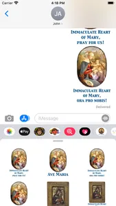 Ave Maria stickers screenshot 5