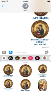 Ave Maria stickers screenshot 6