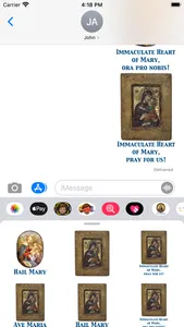 Ave Maria stickers screenshot 9