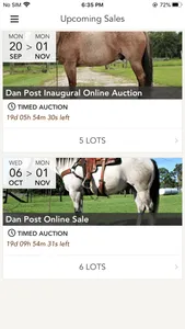 Dan Post Quarter Horse Auction screenshot 0