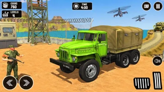 US Army Cargo Truck Driver 3D screenshot 1