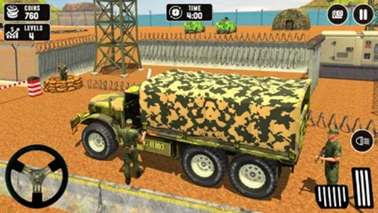 US Army Cargo Truck Driver 3D screenshot 2