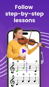 tonestro: Violin Lessons・Tuner screenshot 2