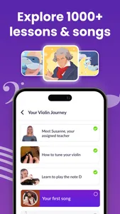 tonestro: Violin Lessons・Tuner screenshot 4
