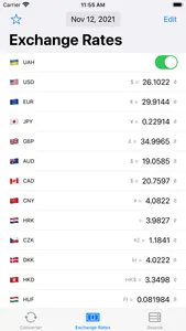 Hryvnia — NBU Exchange Rates screenshot 1