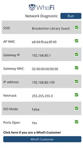 WhoFi Diagnostic Tool screenshot 2