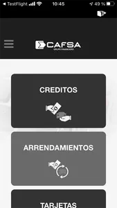 APP CAFSA screenshot 1