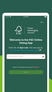 FSC Online Voting App screenshot 2