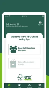 FSC Online Voting App screenshot 3