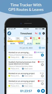 Trackabi Time Tracker screenshot 0