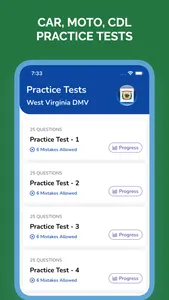 WV DMV Permit Test Prep screenshot 0