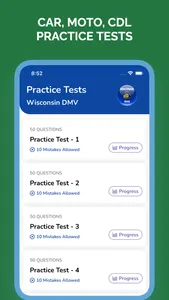 Wisconsin WI DMV Permit Test screenshot 0