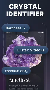 Rock identifier. Crystal guide screenshot 1