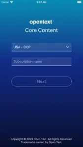 OpenText Core Content Mobile screenshot 0