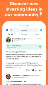 Blossom: Social Investing screenshot 1