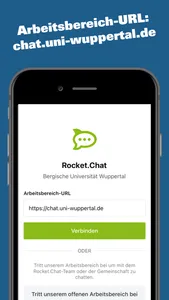 Rocket.Chat BUW screenshot 1