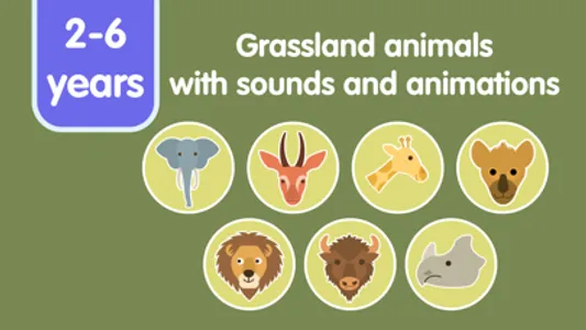 Grassland Animals for Kids screenshot 1