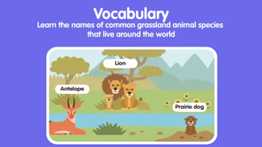 Grassland Animals for Kids screenshot 2