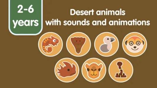 Learn Desert Animals for kids screenshot 1