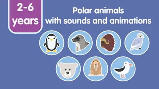 Learn Polar Animals for kids screenshot 1