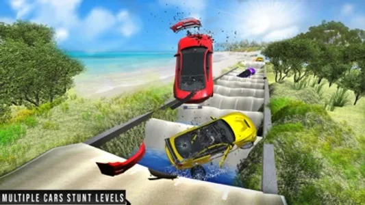 Car vs Deep Water:Beam Driver screenshot 1