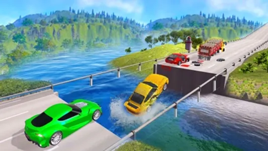 Car vs Deep Water:Beam Driver screenshot 2