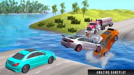 Car vs Deep Water:Beam Driver screenshot 3