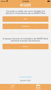 Sinpe Móvil CSR screenshot 2