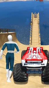 Superhero Mega Car Stunt screenshot 0