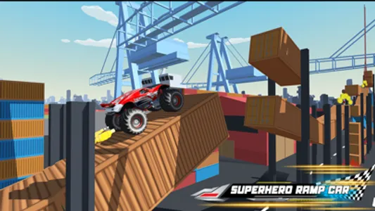 Superhero Mega Car Stunt screenshot 4