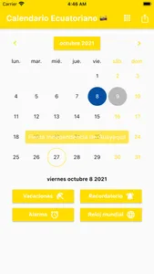 Calendario Ecuatoriano 2023 screenshot 0