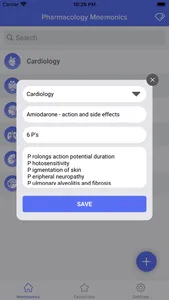 Pharmacology Mnemonics - Tips screenshot 2