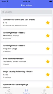 Pharmacology Mnemonics - Tips screenshot 5