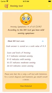 Anxiety Test. screenshot 2