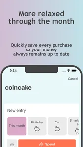 coincake - simply budget screenshot 1