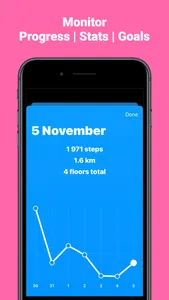 Steps: step counter & tracker screenshot 1