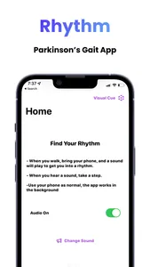 Rhythm - Parkinson's Gait App screenshot 0