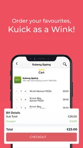 Kuick - Order Food Online screenshot 1