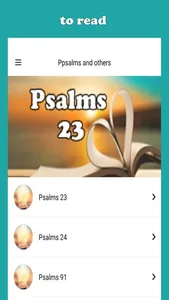 Psalms 23 and others screenshot 2