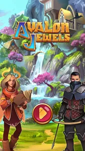 Avalon Jewels Match-3 screenshot 0