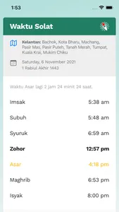 Waktu Solat by AMRU (Malaysia) screenshot 0