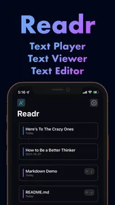 Readr - Modern text editor screenshot 0