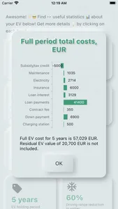 EV: electric car costs & range screenshot 6