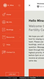 WFC Patient Portal screenshot 2
