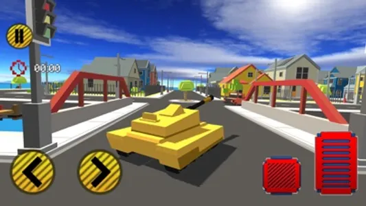 Blocky Car Chase Sim 2021 screenshot 1