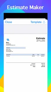 Estimate & Invoice Maker screenshot 0