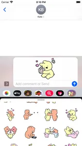 Bear & Rabbit 2 Stickers pack screenshot 0