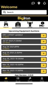 BigIron Auctions Mobile screenshot 0