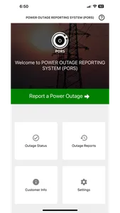 Power Outage Reporting System screenshot 1