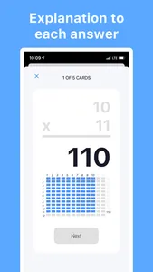 Multiplication Flash Cards Set screenshot 2